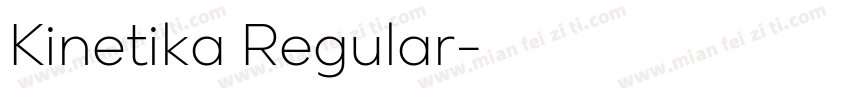 Kinetika Regular字体转换